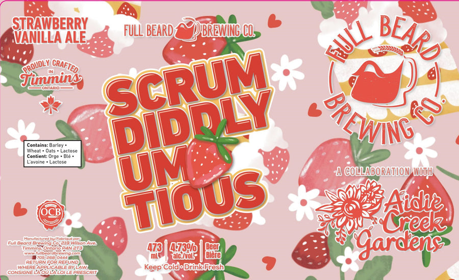ScrumDiddlyUmTious Strawberry Vanilla Wheat Beer